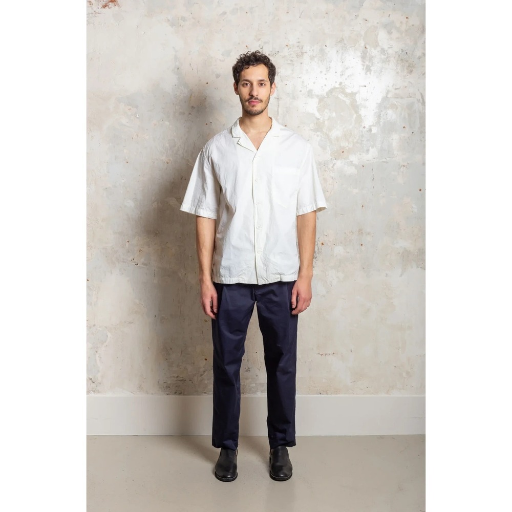 BARENA VENEZIA CARMICIA BAGOLO BAGIO IVORY LIGHTWEIGHT CAMP BUTTON-UP SHIRT L